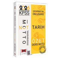 Yargı Yayınları 2026 KPSS Ortaöğretim Ön Lisans Motto Serisi Tarih Özet Ders Notu