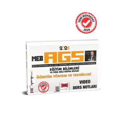 Yargı Yayınları 2026 MEB-AGS Eğitim Bilimleri ve Türk Milli Eğitim Sistemi Öğretim Yöntem ve Teknikleri Video Ders Notları