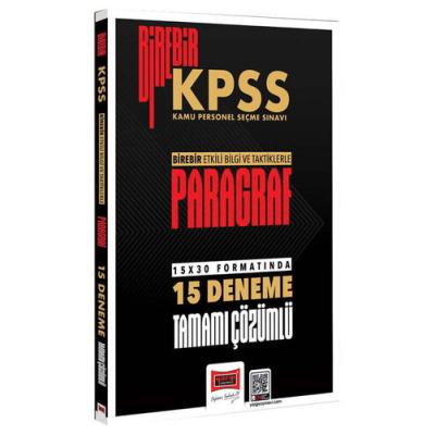 Yargı Yayınları 2026 Birebir KPSS Paragraf Tamamı Çözümlü 15 Deneme Sınavı