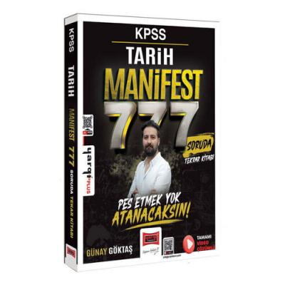 Yargı Yayınları KPSS Tarih Manifest Serisi 777 Soruda Tamamı Video Çözümlü Tekrar Kitabı