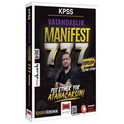 Yargı Yayınları KPSS Vatandaşlık Manifest Serisi 777 Soruda Tamamı Video Çözümlü Tekrar Kitabı