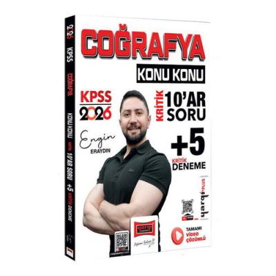 Yargı Yayınları 2026 KPSS Coğrafya Konu Konu Kritik 10'ar Soru +5 Kritik Deneme Sınavı