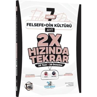 Yayın Denizi AYT Felsefe ve Din Kültürü Ders Platosu 7 Günde 2X Hızında Tekrar Deneme