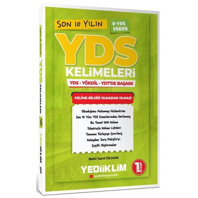 Yediiklim Yayınları Son 10 Yılın YDS Kelimeleri (1.Kitap)