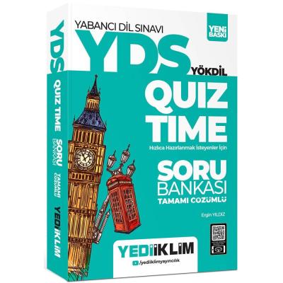 Yediiklim Yayınları YDS YÖKDİL Quiz Time Tamamı Çözümlü Soru Bankası