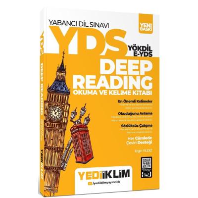 Yediiklim Yayınları YDS YÖKDİL Deep Reading Okuma ve Kelime Kitabı