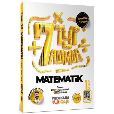 Yediiklim Yayınları TYT Yedi Adımda Temel Matematik Video Konu Anlatımlı Video Çözümlü Soru Bankası 1.Kitap