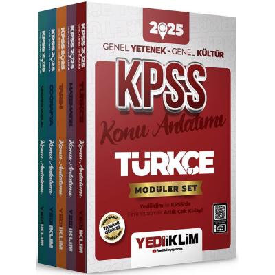 Yediiklim Yayınları 2025 KPSS Genel Yetenek Genel Kültür Konu Anlatımlı Modüler Set