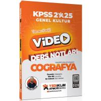 Yediiklim Yayınları 2025 KPSS Atölye Genel Kültür Coğrafya Video Ders Notları
