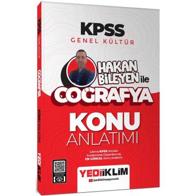 Yediiklim Yayınları 2025 KPSS Genel Kültür Hakan Bileyen ile Coğrafya Konu Anlatımı