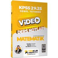 Yediiklim Yayınları 2025 Atölye Serisi Genel Yetenek Matematik Video Ders Notları