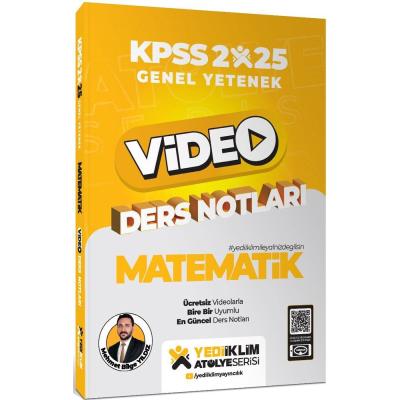 Yediiklim Yayınları 2025 Atölye Serisi Genel Yetenek Matematik Video Ders Notları