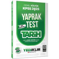 Yediiklim Yayınları 2025 KPSS Genel Kültür Tarih Çek Kopart Yaprak Test