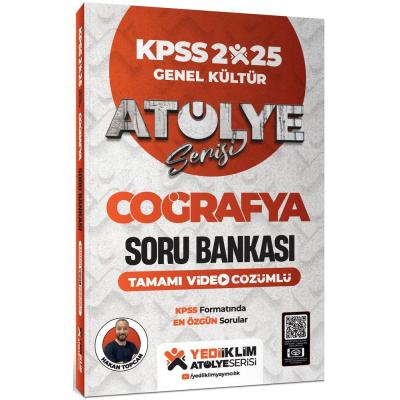Yediiklim Yayınları 2025 KPSS Genel Kültür Atölye Serisi Coğrafya Tamamı Video Çözümlü Soru Bankası