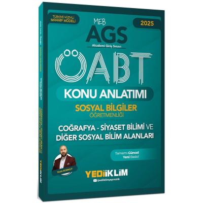 Yediiklim 2025 MEB AGS ÖABT Sosyal Bilgiler Öğretmenliği Coğrafya Siyaset Bilimi ve Diğer Sosyal Bilim Alanları Konu Anlatımı
