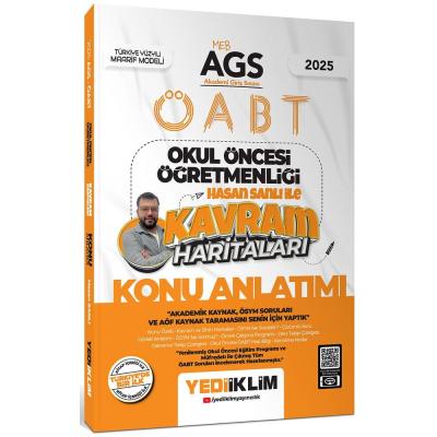 Yediiklim Yayınları 2025 MEB AGS ÖABT Okul Öncesi Öğretmenliği Hasan Sanlı İle Kavram Haritaları Konu Anlatımı