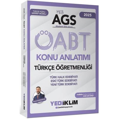 Yediiklim 2025 MEB AGS ÖABT Türkçe Öğretmenliği Konu Anlatımı Türk Halk Edebiyatı Eski Türk Edebiyatı Yeni Türk Edebiyatı