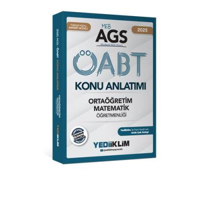 Yediiklim Yayınları 2025 MEB AGS ÖABT Ortaöğretim Matematik Öğretmenliği Konu Anlatımı
