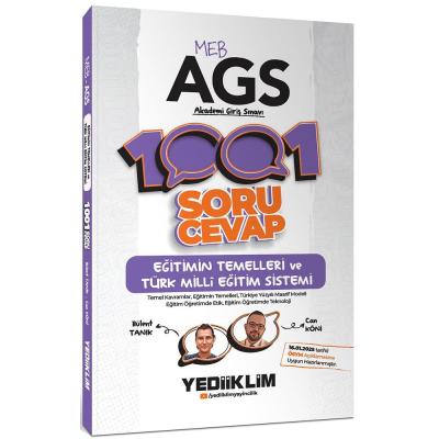 Yediiklim Yayınları MEB AGS Eğitimin Temelleri ve Türk Milli Eğitim Sistemi 1001 Soru Cevap
