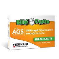 Yediiklim Yayınları MEB AGS Bilgi Cepte 7528 Sayılı Öğretmenlik Meslek Kanunu Bilgi Kartı (Soru-Cevap)