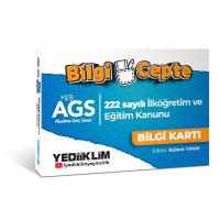 Yediiklim Yayınları MEB AGS Bilgi Cepte 222 Sayılı İlköğretim ve Eğitim Kanunu Bilgi Kartı (Soru-Cevap)