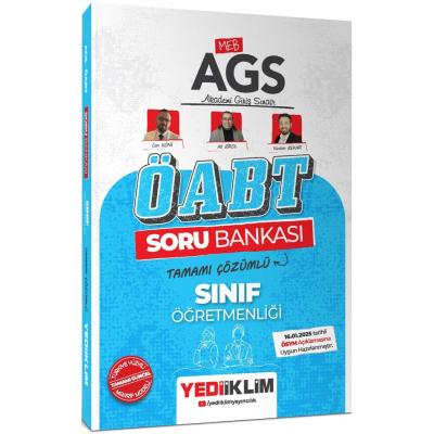 Yediiklim Yayınları 2025 MEB AGS ÖABT Sınıf Öğretmenliği Tamamı Çözümlü Soru Bankası