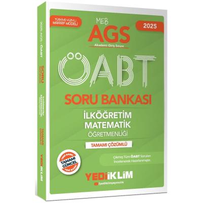 Yediiklim Yayınları 2025 MEB AGS ÖABT İlköğretim Matematik Öğretmenliği Tamamı Çözümlü Soru Bankası