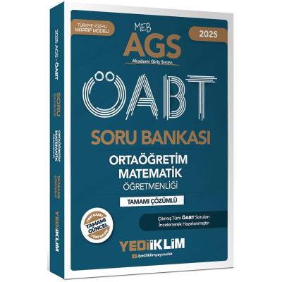 Yediiklim Yayınları 2025 MEB AGS ÖABT Ortaöğretim Matematik Öğretmenliği Tamamı Çözümlü Soru Bankası