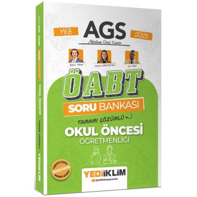 Yediiklim Yayınları 2025 MEB AGS ÖABT Okul Öncesi Öğretmenliği Tamamı Çözümlü Soru Bankası