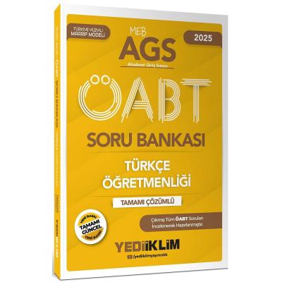 Yediiklim Yayınları 2025 MEB-AGS ÖABT Türkçe Öğretmenliği Tamamı Çözümlü Soru Bankası