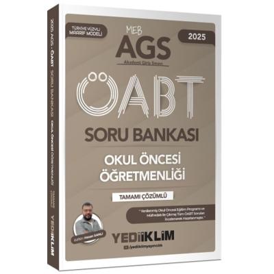 Yediiklim Yayınları 2025 MEB AGS ÖABT Okul Öncesi Öğretmenliği Tamamı Çözümlü Soru Bankası Hasan Sanlı