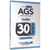 Yediiklim Yayınları 2025 MEB AGS Tarih Tamamı Çözümlü 30 Deneme