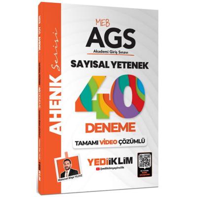 Yediiklim Yayınları 2025 MEB AGS Sayısal Yetenek Tamamı Video Çözümlü 40 Deneme