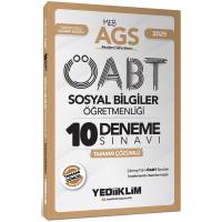 Yediiklim Yayınları 2025 MEB AGS ÖABT Sosyal Bilgiler Öğretmenliği Tamamı Çözümlü 10 Deneme Sınavı