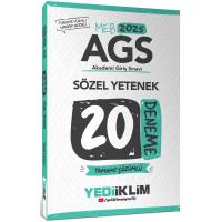 Yediiklim Yayınları 2025 MEB AGS Sözel Yetenek Tamamı Çözümlü 20 Deneme