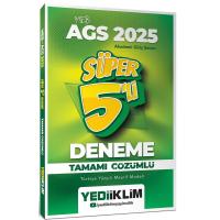 Yediiklim Yayınları 2025 MEB AGS Tamamı Çözümlü Süper 5 Deneme