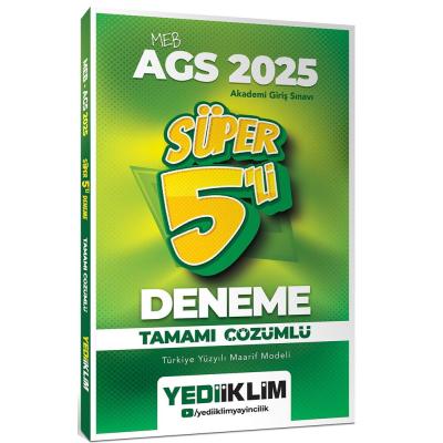 Yediiklim Yayınları 2025 MEB AGS Tamamı Çözümlü Süper 5 Deneme