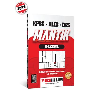 Yediiklim Yayınları 2025 KPSS - ALES - DGS Sözel Mantık Konu Anlatımı