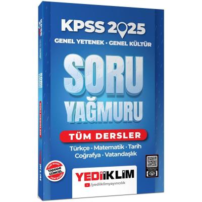Yediiklim Yayınları 2025 KPSS Genel Yetenek Genel Kültür Tüm Dersler Soru Yağmuru