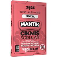 Yediiklim Yayınları 2025 KPSS ALES DGS Sözel Mantık Çıkmış Sorular ve Çözümleri