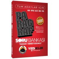 Yediiklim Yayınları AGS KPSS ALES DGS YKS Tüm Adaylar İçin Paragraf Tamamı Video Çözümlü Soru Bankası