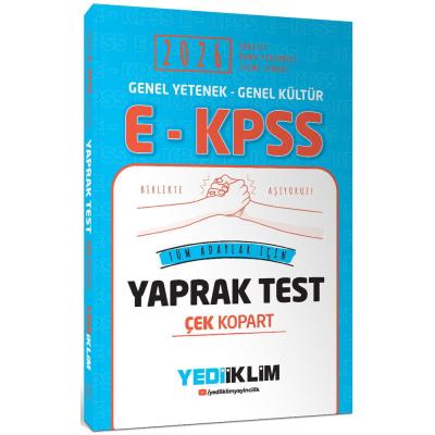 Yediiklim Yayınları 2026 E KPSS GY GK Tüm Adaylar İçin Çek Kopart Yaprak Test