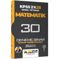 Yediiklim Yayınları 2025 KPSS Genel Yetenek Atölye Serisi Matematik Tamamı Video Çözümlü 30 Deneme Sınavı