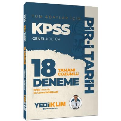 Yediiklim Yayınları KPSS Genel Kültür Tüm Adaylar İçin Pir-i Tarih Tamamı Çözümlü 18 Deneme