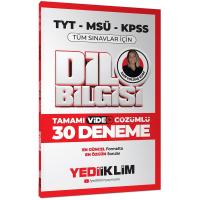 Yediiklim Yayınları 2025 KPSS MSÜ TYT Dil Bilgisi Tamamı Video Çözümlü Tüm Sınavlar için 30 Deneme
