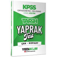 Yediiklim 2026 KPSS Ortaöğretim Ön Lisans Tarih Çek Kopart Yaprak Test