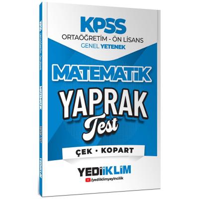 Yediiklim 2026 KPSS Ortaöğretim Ön Lisans Matematik Çek Kopart Yaprak Test
