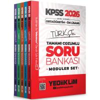 Yediiklim Yayınları 2026 KPSS Ortaöğretim Ön Lisans Genel Yetenek Genel Kültür Tamamı Çözümlü Modüler Soru Bankası Seti