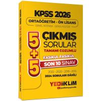 Yediiklim 2026 Ortaöğretim Ön Lisans Genel Yetenek Genel Kültür 5+5 Tamamı Çözümlü Son 10 Sınav Fasikül Fasikül Çıkmış Sorular