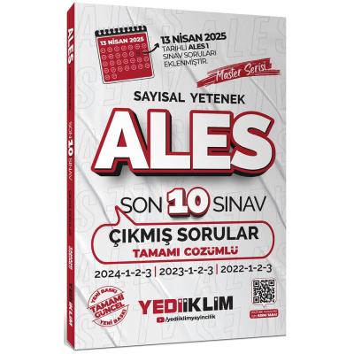 Yediiklim Yayınları ALES Master Serisi Sayısal Yetenek Tamamı Çözümlü Son 10 Sınav Çıkmış Sorular